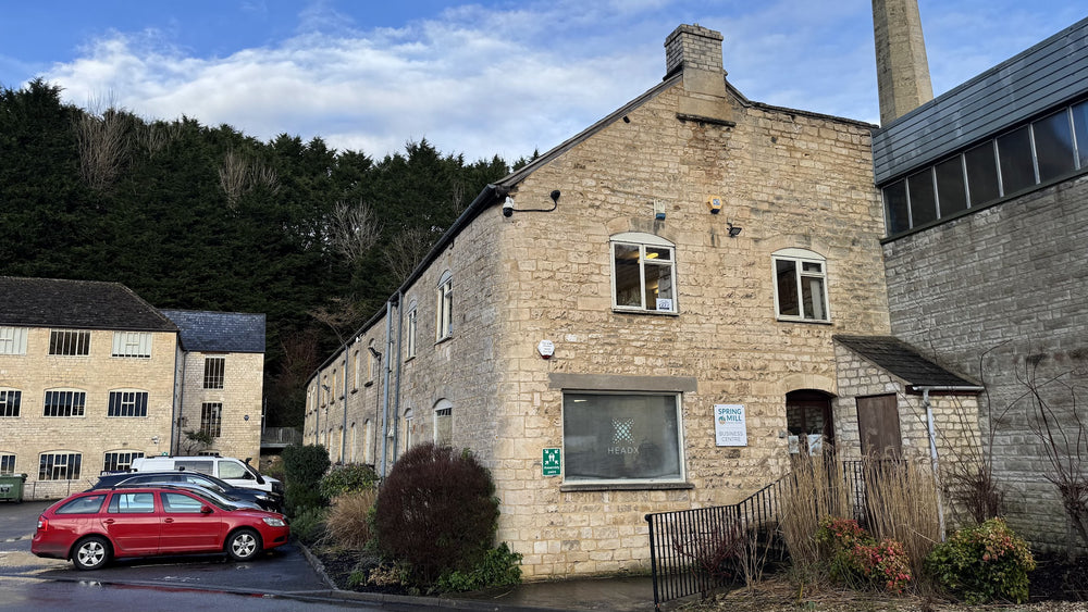HeadX premises at Spring Mill Business Park in the Cotswolds, UK
