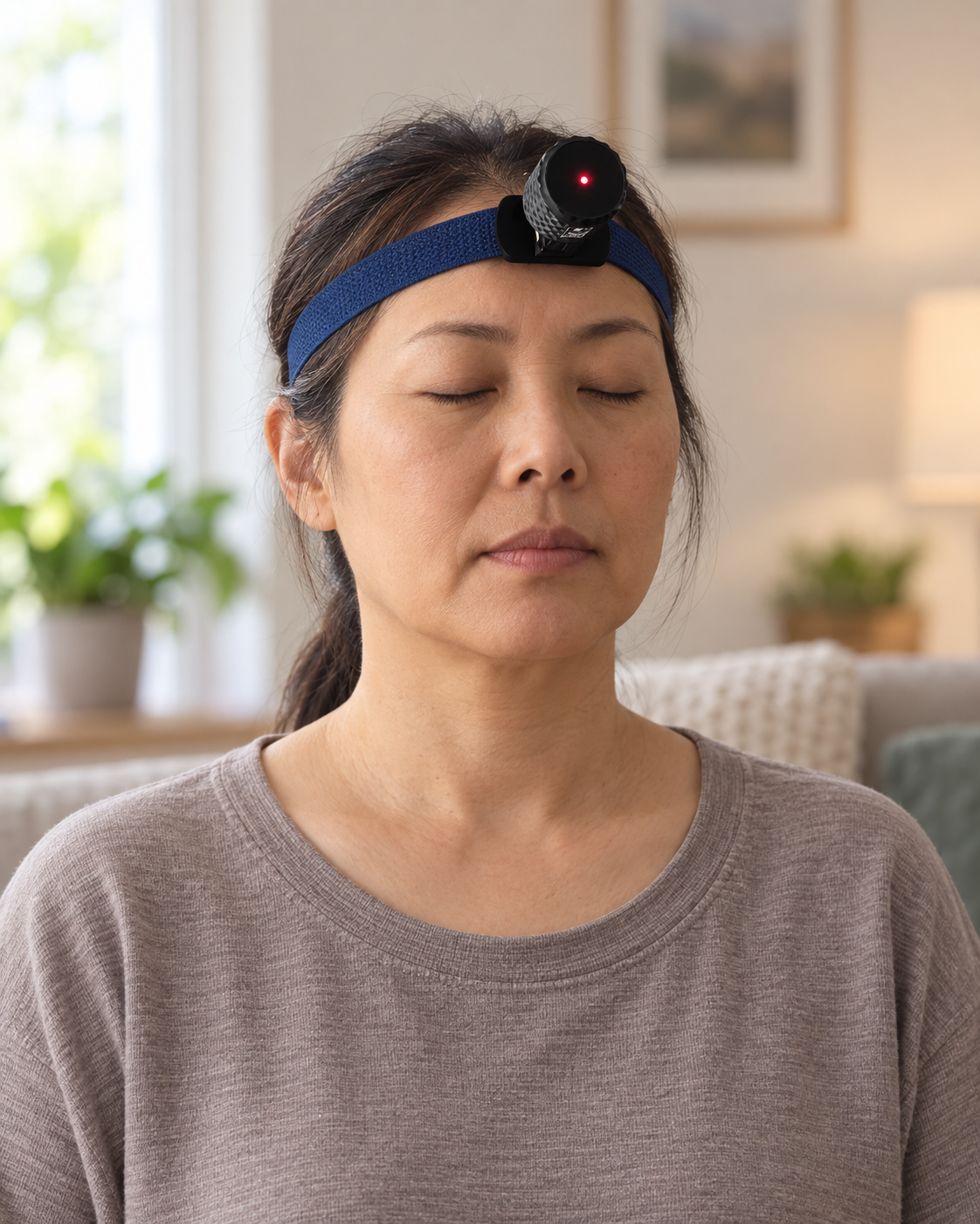 HeadX Duo headset worn for a cervical movement task