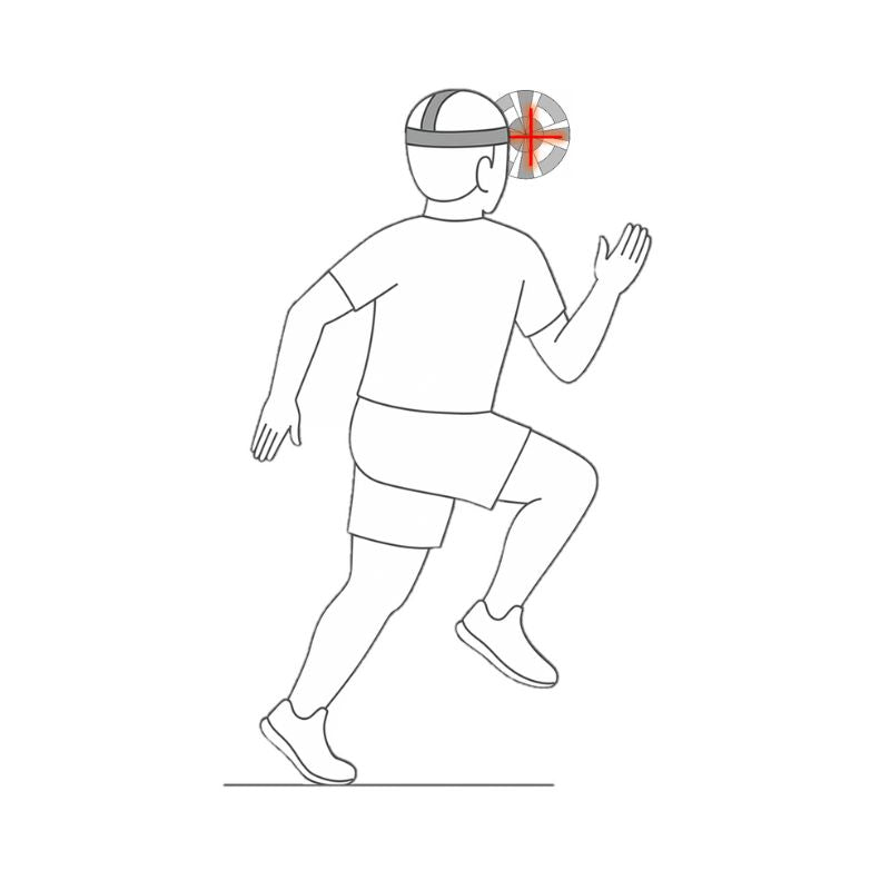 Position illustration: Saccadic Sprint Drill