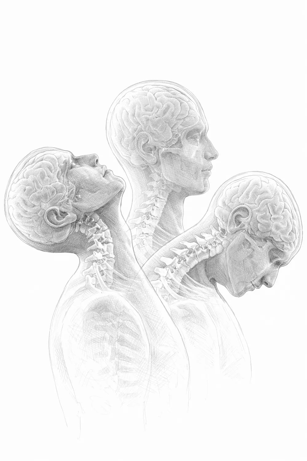 Évaluation des mouvements cervicaux avec HeadX, encadrée par un clinicien