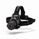 A black head laser with an adjustable elastic strap, shown floating against a white background with a soft shadow underneath. The brand name 'HEADX' is printed in white on the strap.