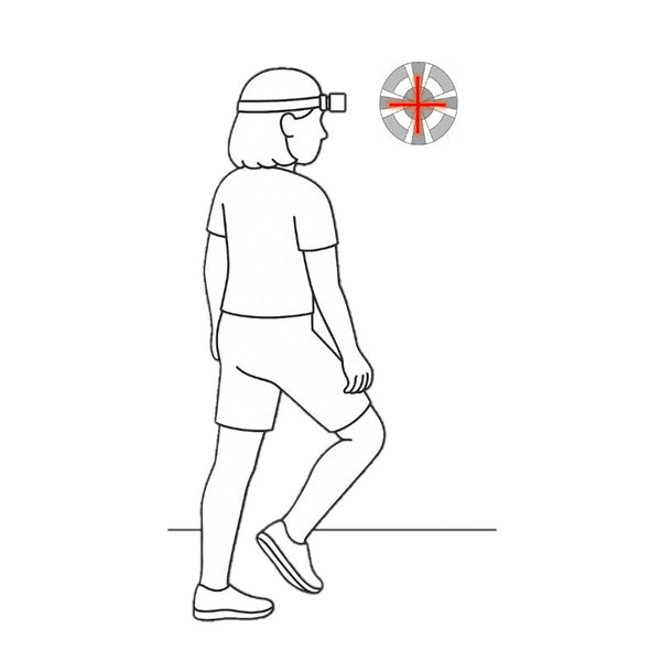 Position illustration: Gaze–Hold Step