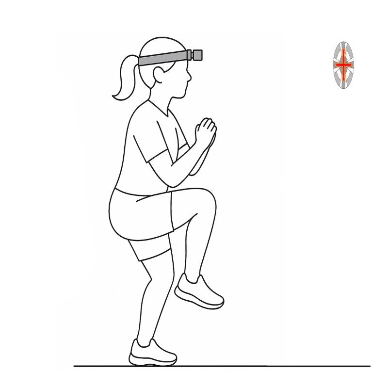 Position illustration: Eyes–Shut March