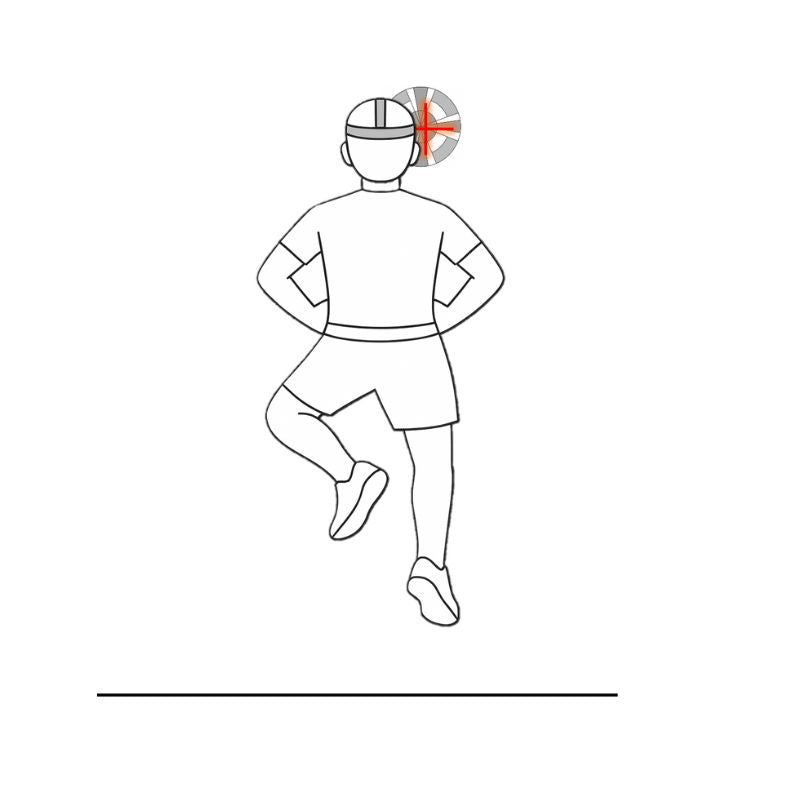 Position illustration: One-Foot Hop and Align