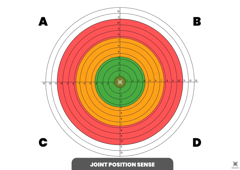 Joint Position Sense wallchart from the HeadX r8 printable collection